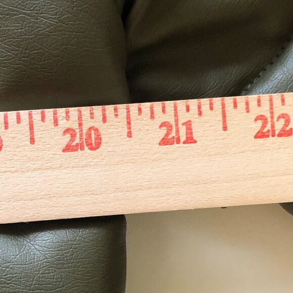 JOJOU Olive Green Quilted Puffer Jacket Mock Neck Full Zip Size Small Small - Picture 6 of 8